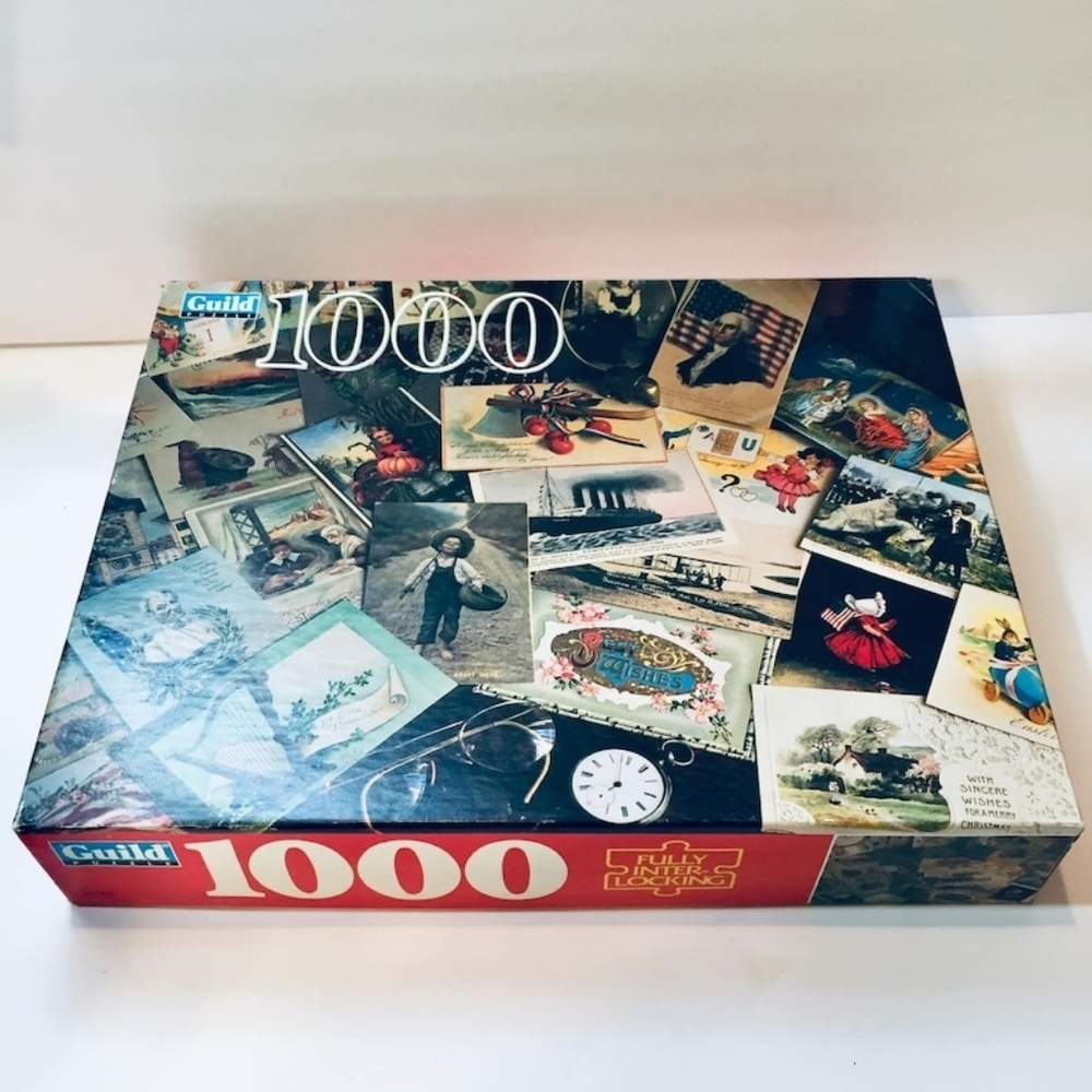 NEW SEALED VINTAGE GUILD 1000 PIECE MEMORABILIA PUZZLE